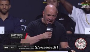 UFC 300 - Dana White augmente les primes de 50 000$ à 300 000$
