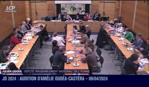 Audition à l'Assemblée nationale - JO 2024 : audition à l'Assemblée nationale d'Amélie Oudéa-Castéra - 09/04/2024