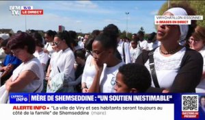 Marche blanche à Viry-Châtillon: la minute de silence à la mémoire de Shemseddine