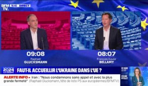 "Une promesse que nous savons être fausse": François-Xavier Bellamy s'oppose à Raphaël Glucksmann sur l'intégration de l'Ukraine à l'Union européenne