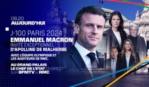 Suivez en direct l’interview d’Emmanuel Macron sur RMC et BFMTV, à 100 jours des JO