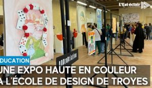 Les lycéens de Saint-Bernard exposent leurs œuvres à l’École de design de Troyes