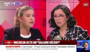 "Le smic n'est pas un salaire décent": Mathilde Panot, présidente du groupe LFI à l'Assemblée nationale, "salue" les propos du président du groupe Michelin