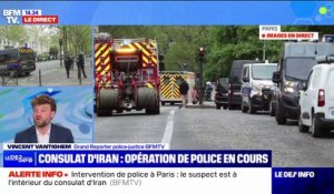 Consulat d'Iran à Paris: un homme à l'intérieur du bâtiment déclare être porteur d'explosifs
