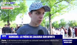 Marche blanche à Romans-sur-Isère: "Je suis très touché par le nombre de personnes qui sont venues ici", réagit le frère de Zakaria, tué dans le quartier de la Monnaie le 9 avril dernier