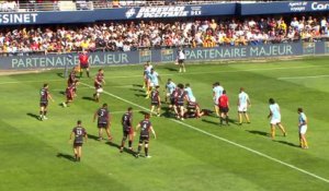 TOP 14 - Essai de Monty IOANE (LOU) - USA Perpignan - LOU Rugby