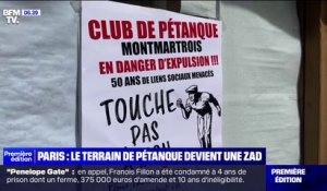 Les boulistes de Montmartre transforment leur terrain de pétanque en ZAD