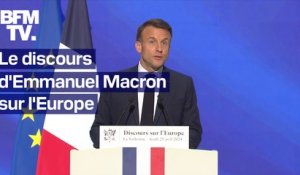 "Faire de l'Europe un leader mondial": le discours d'Emmanuel Macron à la Sorbonne