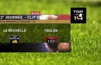 TOP 14 - Essai de Jiuta WAINIQOLO (RCT) - Stade Rochelais - RC Toulon