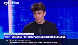 Blocus de Sciences Po Paris: "On appelle à massifier et à élargir le mouvement à d'autres facs", assure Hubert Launois, étudiant à l'IEP