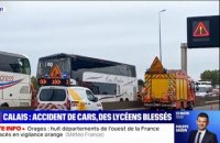 À Calais, un accident entre un poids lourd et deux cars scolaires fait plusieurs blessés