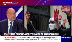 Sciences Po: "C'est Mélenchon qui met le feu à l'université" déclare Éric Dupond-Moretti, ministre de la Justice