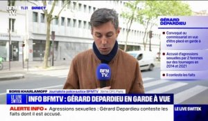 Gérard Depardieu, accusé d'agressions sexuelles, placé en garde à vue aux alentours de 8 heures ce lundi