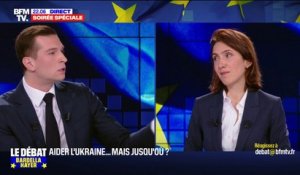 Jordan Bardella à Valérie Hayer: "Le parti politique européen qui finance directement votre campagne électorale en France est financé par Microsoft, Amazon, Meta"