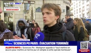 Évacuation de Sciences Po Paris: "Ce n'est pas un échec, on a pu montrer notre soutien au peuple palestinien" affirme Jack, étudiant