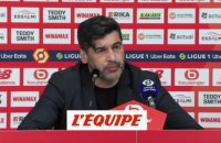 Fonseca : « J'assume la responsabilité des changements et du résultat » - Foot - L1 - Lille