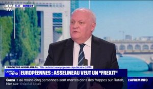 Européennes: François Asselineau, tête de liste Union populaire républicaine (UPR), veut un "Frexit"