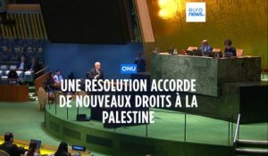 Une résolution de l'ONU accorde de nouveaux droits à la Palestine, relançant sa demande d'adhésion