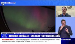 Alexis Rouillard (chercheur au CNRS à Toulouse) sur les aurores boréales: "Un phénomène de l'ampleur qu'on a eu hier soir, c'est assez rare"