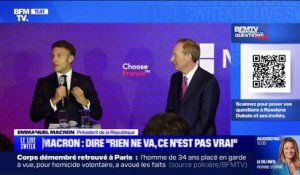 Emmanuel Macron: "On ne voit pas assez les formidables avantages que nous avons"