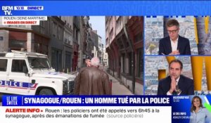 Synagogue visée à Rouen: "C'est un acte antisémite particulièrement grave", déclare Élie Korchia, président du Consistoire Central de France