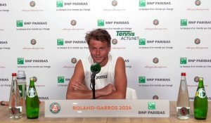 Tennis - Roland-Garros 2024 - Alexandre Müller : "Il y a un groupe La Tribune Bleue qui vient mettre le feu pour les Français..."