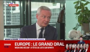 Note française dégradée: Bruno Le Maire "croit au retour" sous les 3% de déficit