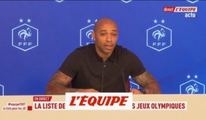 « C'est la liste du moment » - JO 2024 - Foot - Espoirs - Henry