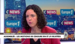 Manon Aubry : «Les macronistes ont une manière d'humilier leur tête de liste, de la même manière où ils humilient le peuple français»