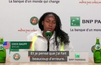 Roland-Garros - Gauff : "Un match difficile, j’ai fait beaucoup d’erreurs”