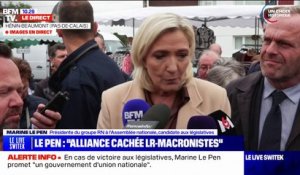 Législatives: "Nous respecterons la Constitution" en cas de cohabitation, affirme Marine Le Pen
