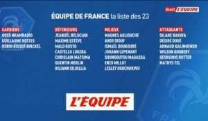 D. Doué, Kalimuendo et Tel appelés - Foot - Qualif. Euro Espoirs - Bleuets