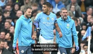 Man. City - Guardiola : "La saison de Rodri est terminée"