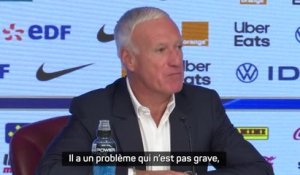 Bleus - Deschamps : "Mbappé a un problème qui n’est pas grave mais qui nécessite des soins"