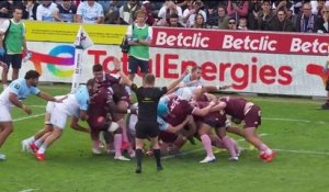 TOP 14 - Essai de Romain Buros (UBB)- Union Bordeaux-Bègles - Aviron Bayonnais