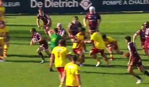 TOP 14 - Essai de Tevita TATAFU (UBB) - Union Bordeaux-Bègles – USA Perpignan