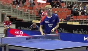 Le replay du 16e de Félix Lebrun - Tennis de table - Championnats d'Europe