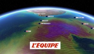 La cartographie du dimanche 8 décembre - Voile - Vendée Globe