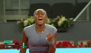 Madrid - Malgré un 6-0 encaissé, Gauff valide son billet pour le troisième tour