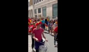 Finale - Les supporters espagnols envahissent Bâle