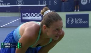 Montréal - Rybakina profite de l'abandon de Kostyuk pour filer dans le dernier carré