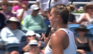 Cincinnati - Sabalenka bataille mais s'en sort contre Raducanu