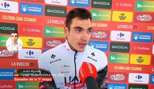 La Vuelta 2025 - Juan Ayuso : "Le peloton, notamment Visma, ne voulait pas me laisser sortir..."