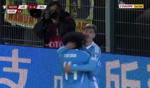 Malick Fofana à la conclusion du récital belge - Foot - Qualif. Coupe du monde