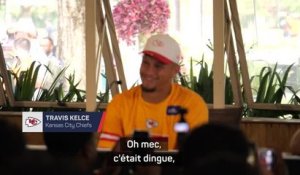 Chiefs - Quand Travis Kelce imite Patrick Mahomes...