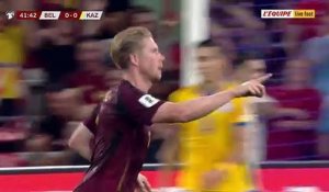 La frappe somptueuse de Kevin De Bruyne - Foot - Qualif. Coupe du monde