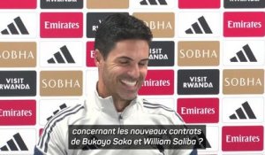 Arsenal - Arteta convaincu que Saka et Saliba signeront bientôt leur nouveau contrat
