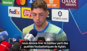 Real Madrid - Valverde : "Heureux d'avoir Mbappé dans l'équipe"