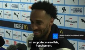 Marseille - Aubameyang : “Un gros match ce soir, super content pour toute l’équipe”