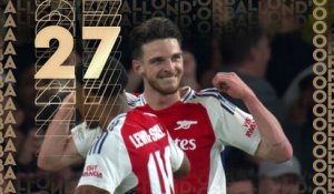 Declan Rice classé 27e - Ballon d'Or 2025